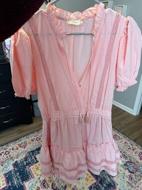 Altar'd State Pink Gingham Dress